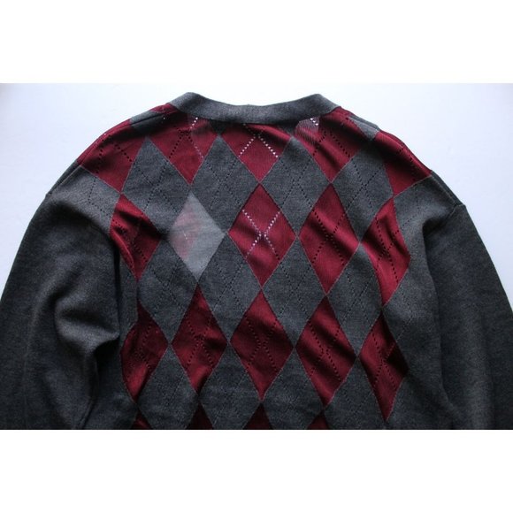 Alexander Wang Argyle Cardigan With Sheer Diamonds Balsamic Size XS - Picture 8 of 9